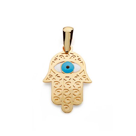 Colgante mano de Fátima oro 18k
