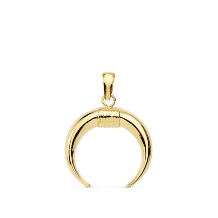 Colgante de cuerno de oro 18k