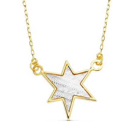 Gargantilla de estrella en oro 18k