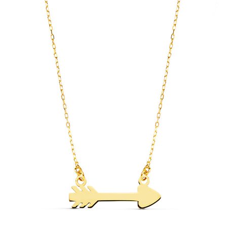 Gargantilla flecha cupido oro 18k