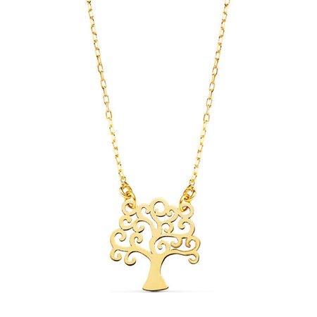 Gargantilla árbol de la vida oro 18k