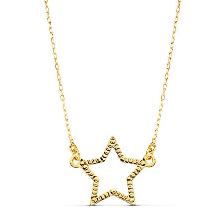 Gargantilla estrella oro 18k
