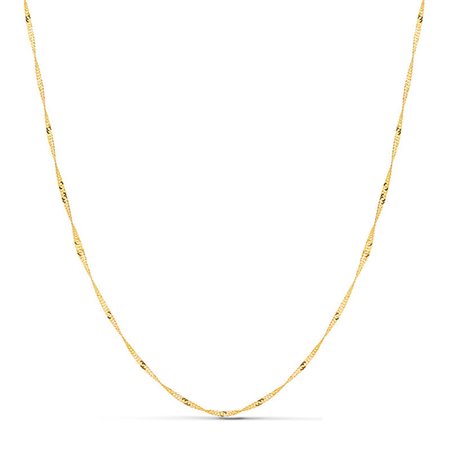 Cadena Singapur 1,2 mm oro 18k de 50 cm