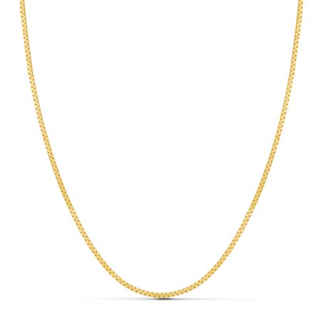 Cadena Cola de ratón 1 mm oro 18k de 45 cm