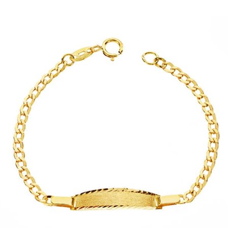 Esclava bebé barbada oro 18k