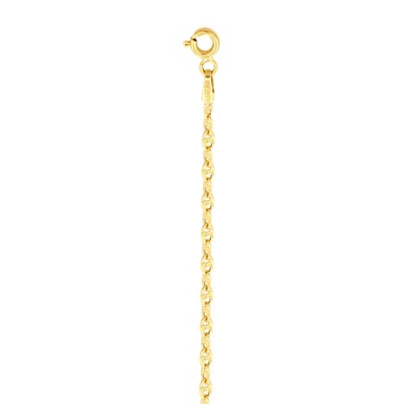 Cadena calabrote hueca oro 18k 2 mm 60 cm