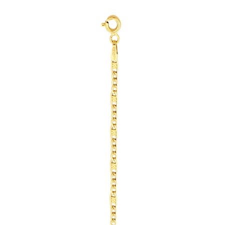 Cadena cartier hueca 3x1 oro 18k 2 mm 60 cm